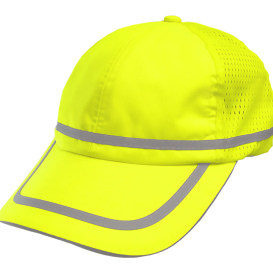 Reflective Apparel 803STLM High Visibility Safety Cap - Yellow/Lime 