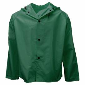 Neese 35AJ Universal Limited Flammability Rain Jacket with Attached Hood - Green