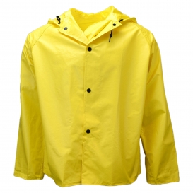 Neese 35AJ Universal Limited Flammability Rain Jacket with Attached Hood - Safety Yellow