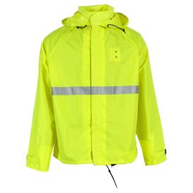 Neese 475MJD Duty Motorcycle Jacket with Attached Hood - Lime Green