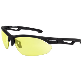 Crossfire 4825 BOLO Safety Glasses - Black Frame - Amber Lens