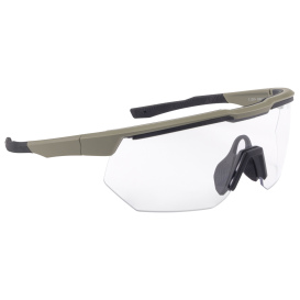 Crossfire 49211 Swaze Safety Eyewear - Tan Frame - Clear Anti-Fog Lens
