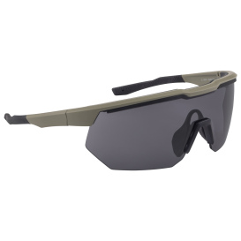 Crossfire 49214 Swaze Safety Eyewear - Tan Frame - Smoke Lens