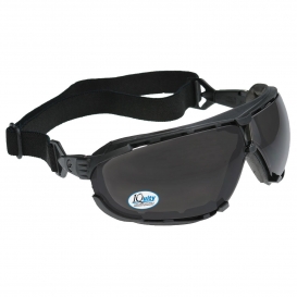 Radians DG1-23 Dagger Safety Glasses/Goggles - Smoke Foam Lined Frame - Smoke IQuity Anti-Fog Lens