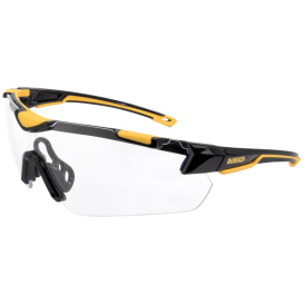 DEWALT DPG110-1D Chisel Safety Glasses - Black Frame - Clear Lens