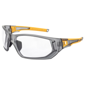 DEWALT DPG112-1D Miter Safety Glasses - Yellow Temples - Clear Lens