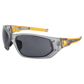 DEWALT DPG112-2D Miter Safety Glasses - Yellow Temples - Smoke Lens