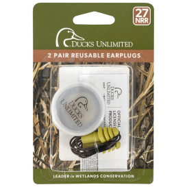 Ducks Unlimited RPL-GN27-B2 Reusable 4-Flange Dielectric Earplug - NRR27dB