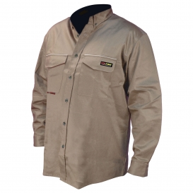Radians FRS-001 VolCore Long Sleeve Button Down FR Shirt - Khaki