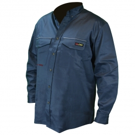 Radians FRS-001 VolCore Long Sleeve Button Down FR Shirt - Navy