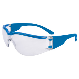 Radians MD1-20-13 MetSafe MD1 Safety Glasses - Blue Frame - Clear IQuity Anti-Fog Lens