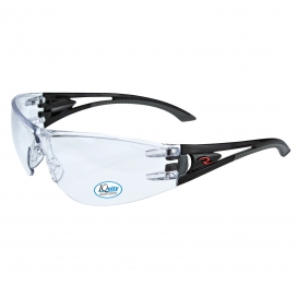 Radians OP1013ID Optima Safety Glasses - Black Temples - Clear IQuity Anti-Fog Lens