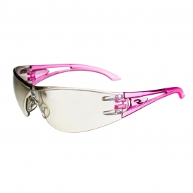 Radians OP6790ID Optima Safety Glasses - Pink Temples - Indoor/Outdoor Mirror Lens