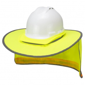 Radians RHHS-01 Collapsible Hard Hat Neck Shade - Yellow/Lime