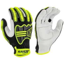 Radians RWG152 Kamori Cut Level A6 Gel-Padded Driver Gloves - TPR Overlay