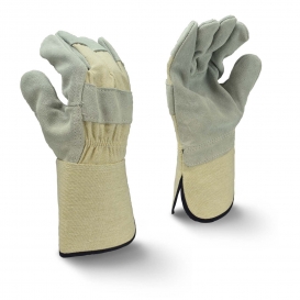 Radians RWG3400WG Side Split Cowhide Leather Gloves - Gauntlet Cuff