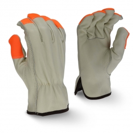 Radians RWG4220H Hi-Viz Standard Grain Cowhide Leather Driver Gloves