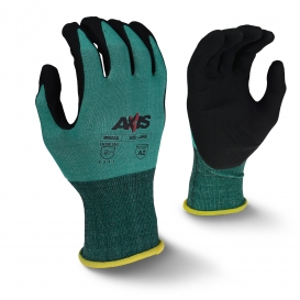 Radians RWG533 AXIS Cut Level A2 Work Gloves - Sandy Foam Nitrile Coating