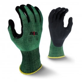 Radians RWG538 AXIS Cut Level A2 Work Gloves - Foam Nitrile Coating w/ Dotted Palm
