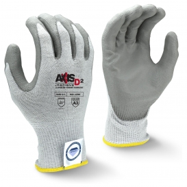 Radians RWGD101 Axis D2 Cut Level A3 PU Coated Work Gloves