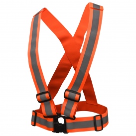 Radians SA0201X High Visibility Breakaway X-Back Safety Harness - Hi-Vis Orange