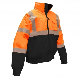 Radians SJ110B-3ZOS Type R Class 3 Two-in-One Bomber Jacket - Orange/Black