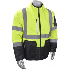 Radians SJ510 Type R Class 3 Quilted Reversible Safety Jacket - Zip-Off Sleeves