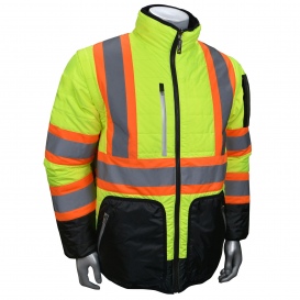Radians SJ510X-3 Type R Class 3 Quilted Reversible X-Back Safety Jacket
