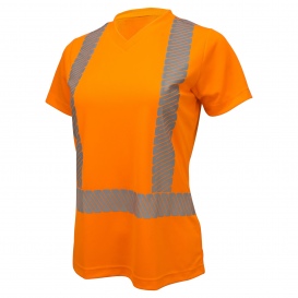 Radians ST11W Type R Class 2 Women\'s Short Sleeve Safety Shirt - Orange