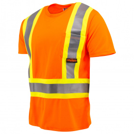 Radians ST11X-2 Type R Class 2 Two-Tone X-Back Safety Shirt - Orange