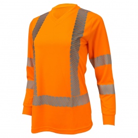 Radians ST21W Type R Class 3 Women\'s Long Sleeve Safety Shirt - Orange