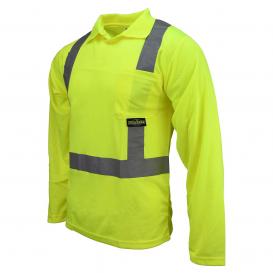 Radians ST22-2PGS Type R Class 2 Mesh Safety Polo - Yellow/Lime