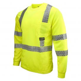 Radians ST24-3 Type R Class 3 Mesh Safety Shirt with UV Protection - Yellow/Lime