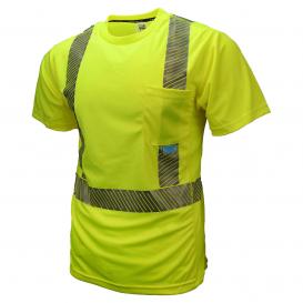 Radians ST31-2PGS Type R Class 2 Mesh Safety Shirt with RadCool - Yellow/Lime