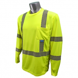 Radians ST31-3PGS Type R Class 3 Mesh Safety Shirt with RadCool - Yellow/Lime