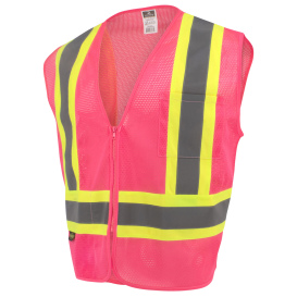 Radians SV22-1 Economy Type O Class 1 Safety Vest - Pink