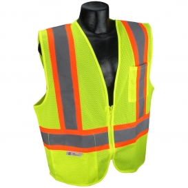 Radians SV22X-2ZGM Type R Class 2 Mesh Two-Tone X-Back Safety Vest - Yellow/Lime
