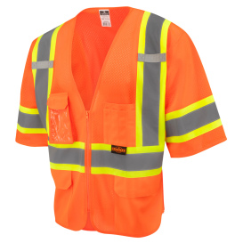 Radians SV232-3ZOM Type R Class 3 Expandable Two-Tone Safety Vest - Yellow/Lime