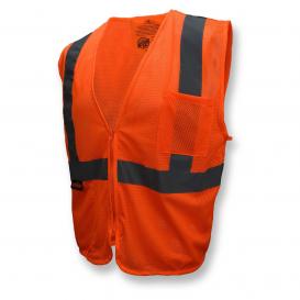 Radians SV25-2ZOM Type R Class 2 Economy Self Extinguishing Safety Vest - Orange