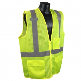 Radians SV27-2ZGM Type R Class 2 Tablet Pocket Mesh Surveyor Safety Vest - Yellow/Lime