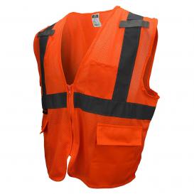 Radians SV27-2ZOM Type R Class 2 Tablet Pocket Mesh Surveyor Safety Vest - Orange