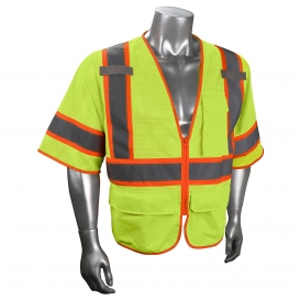 Radians SV272-3ZGM Type R Class 3 Multipurpose Two-Tone Surveyor Safety Vest - Yellow/Lime