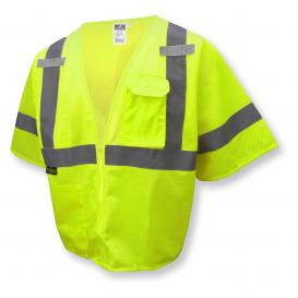 Radians SV3ZGM Type R Class 3 Economy Mesh Safety Vest - Yellow/Lime