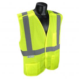 Radians SV4X-2VGM Type R Class 2 Breakaway X-Back Safety Vest - Yellow/Lime