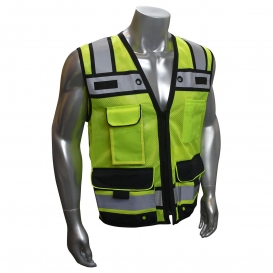 Radians SV65-2ZGM Type R Class 2 Heavy Duty Surveyor Safety Vest - Yellow/Lime