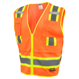 Radians SV69-2ZOM Type R Class 2 Two-Tone Surveyor Safety Vest - Orange