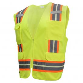 Radians SV6-GLOW Surveyor Two-Tone Safety Glow Vest - Yellow/Lime
