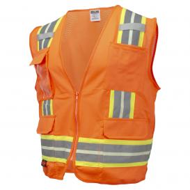 Radians SV6-GLOW Surveyor Two-Tone Safety Glow Vest - Orange