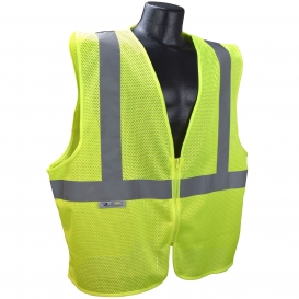 Radians SVE1 Type R Class 2 Economy Safety Vest with No Pockets - Yellow/Lime