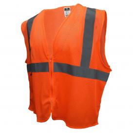 Radians SVE1 Type R Class 2 Economy Safety Vest with No Pockets - Orange